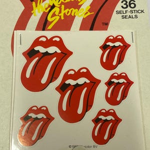 1983 Rolling Stones Zungensticker.