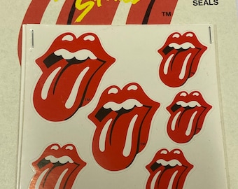1983 Rolling Stones Tongue Stickers.