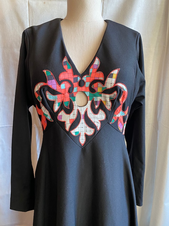 black long sleeve keyhole dress Black Lace Keyhole Mini Dress main image 0