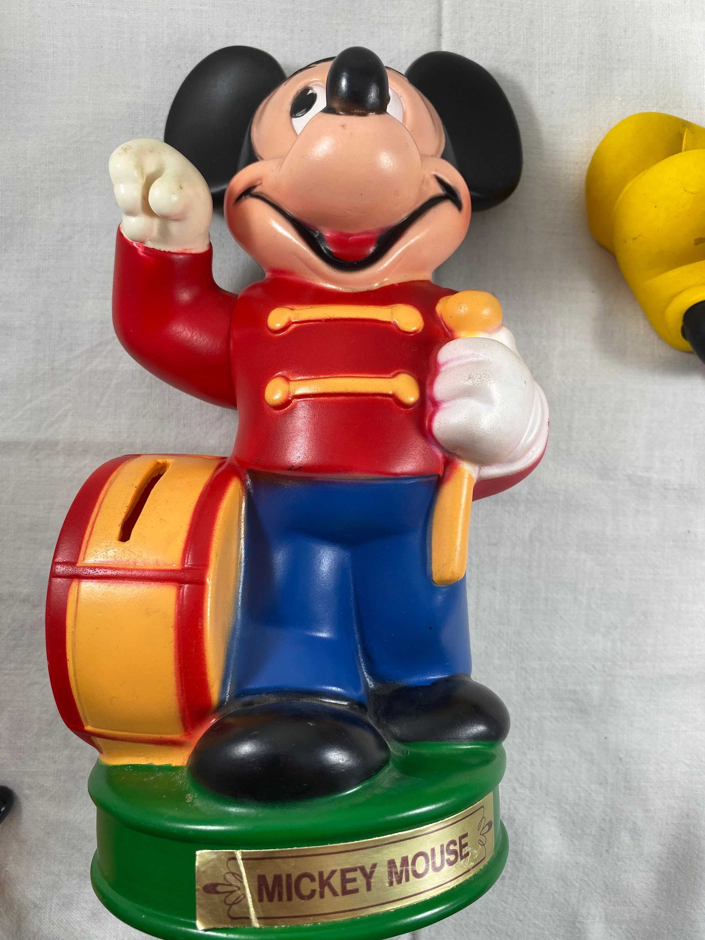 Mickey Mouse Plastic Piggy Banks Lot of 3 - Etsy Canada