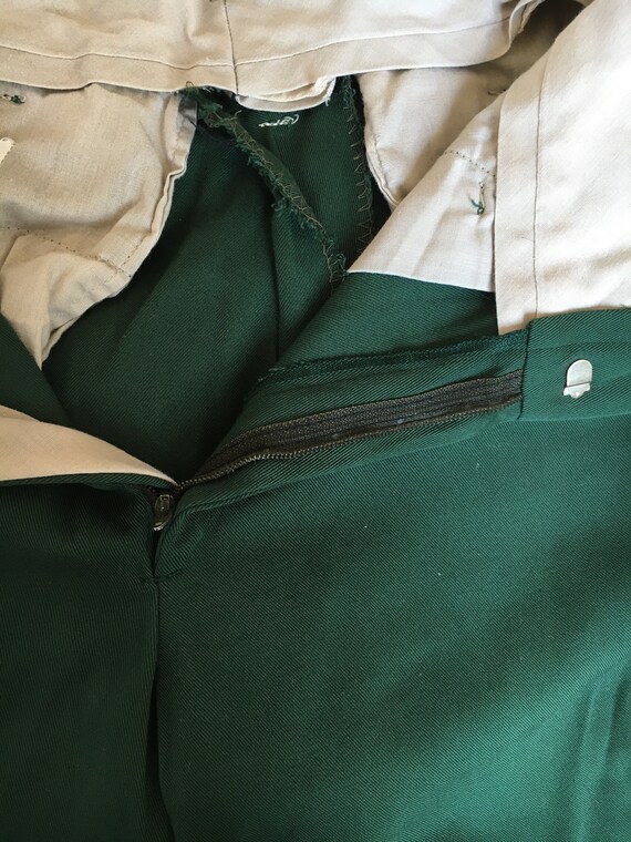 1950's Green Campus Cuffed Pants - image 6