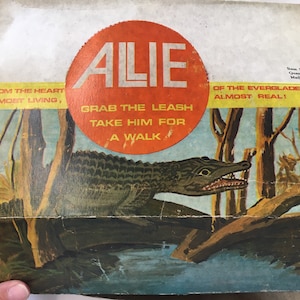 Alli De Alligator Rubber 1970&#39;s Speelgoed in originele doos