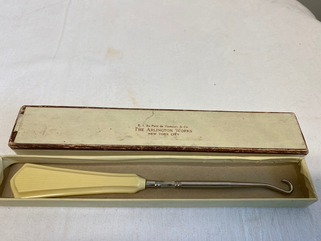 Pyralin Box Dubarry Ivory Pyralin Button Hook in Original Box - Etsy