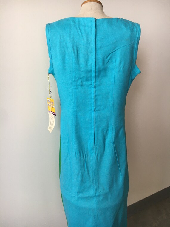 Carol Brent Mod Blue Shift Size 14 - image 5