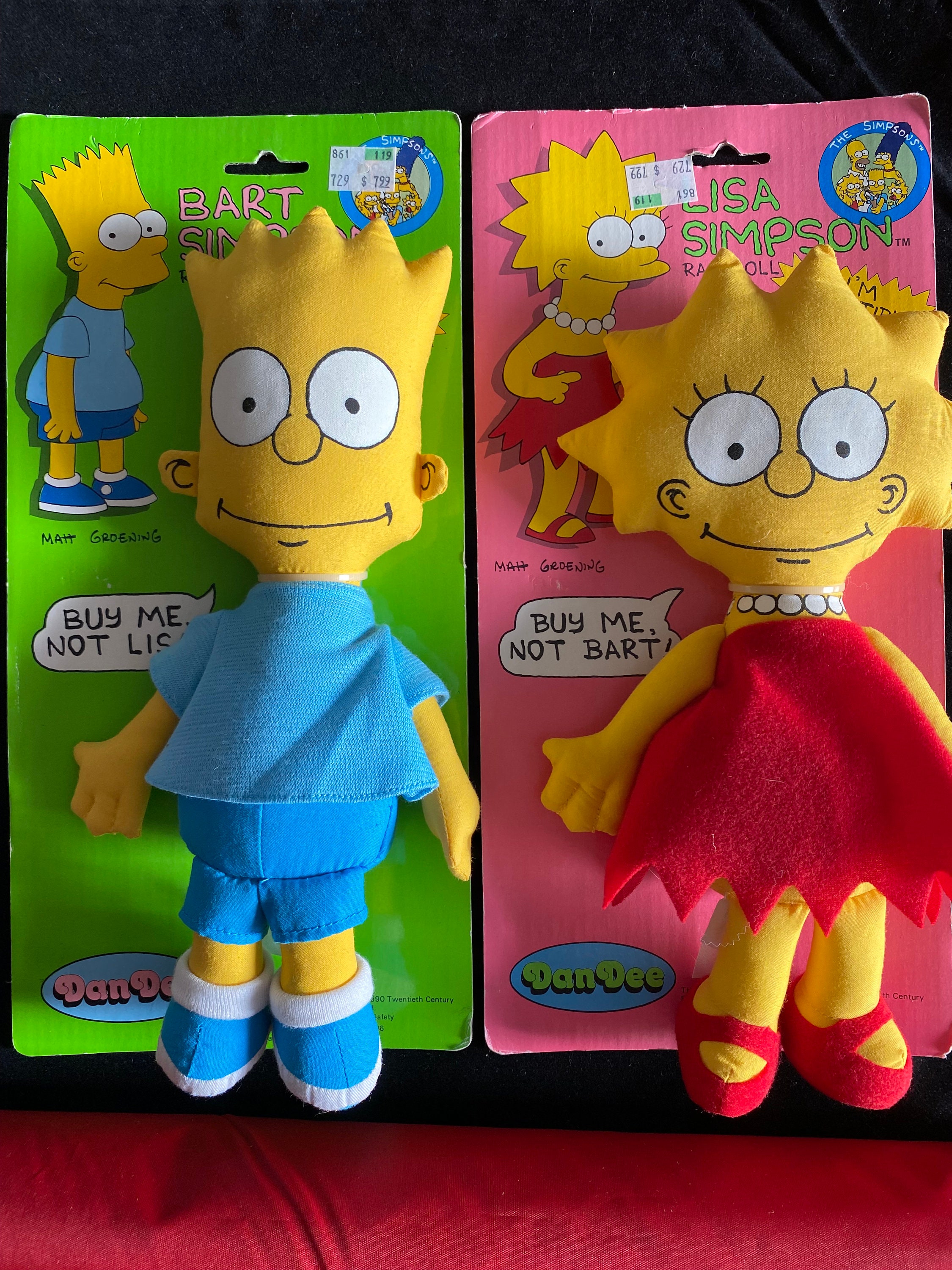 Stuffed Animals Vintage Stuffed Animals Toys & Hobbies The Simpsons Vintage 1990 Lisa Simpson