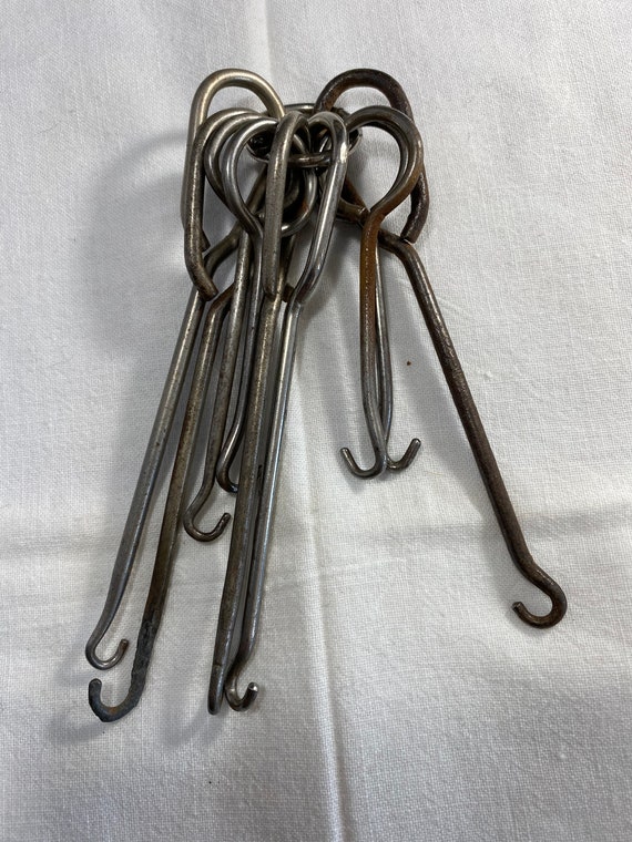 Antique Shoe Boot Button Hooks Collection Of 9 - image 1