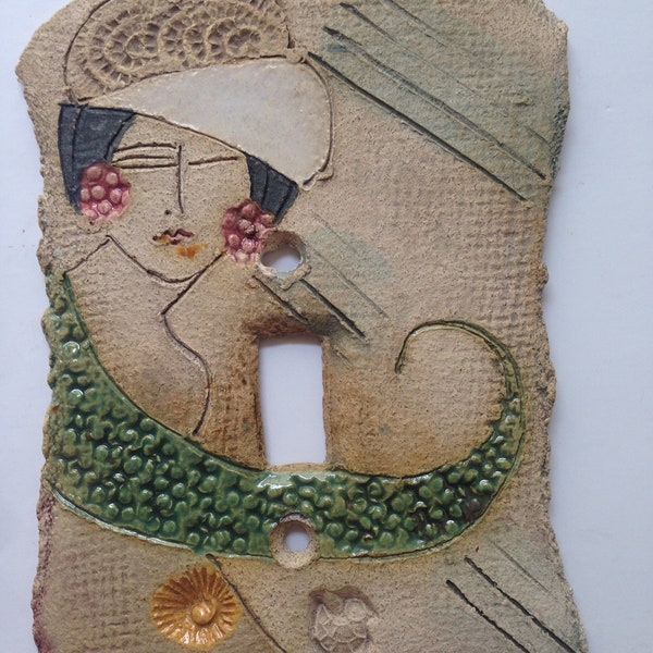 Ceramic Clay Light Switch Plate