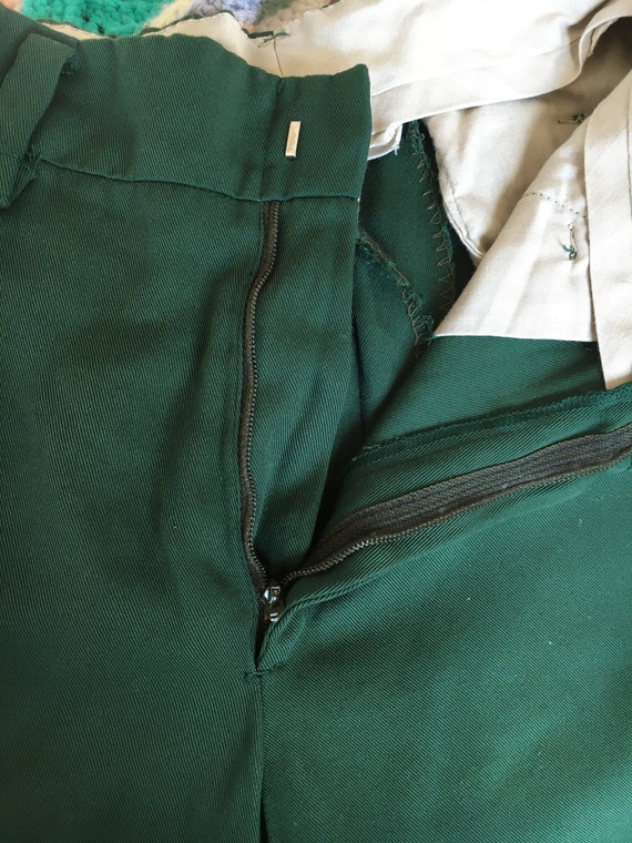 1950's Green Campus Cuffed Pants - image 7