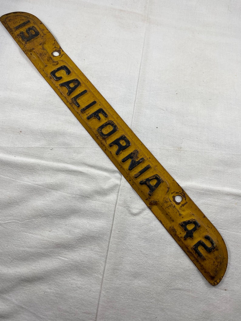 1942 California License Plate