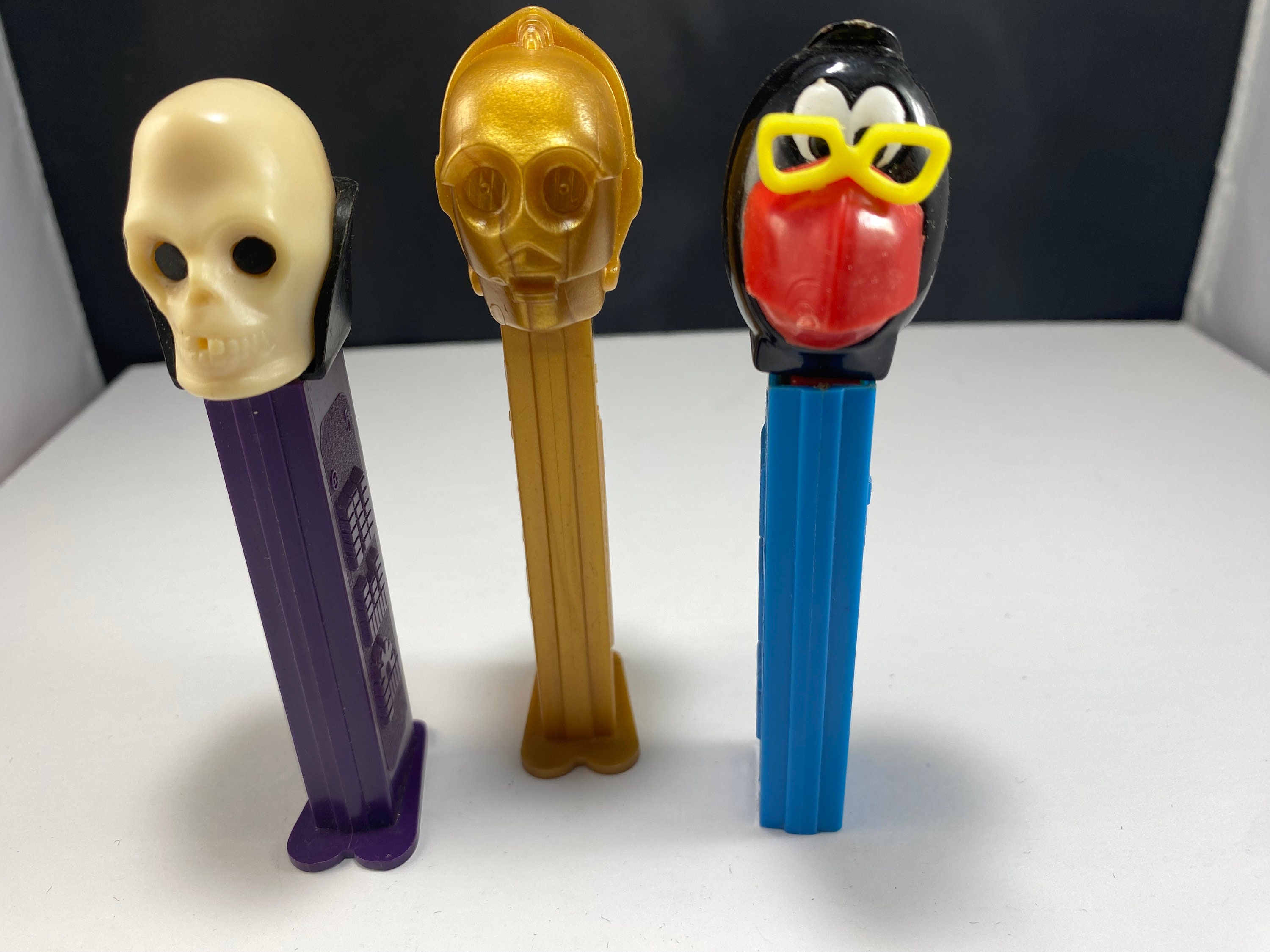 Pez No Feet Crow or Parrot Bird and Dr. Skull C3PO Lot of 3 - Etsy
