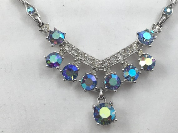 Bogoff Aurora Borealis Necklace And Earrings - image 1