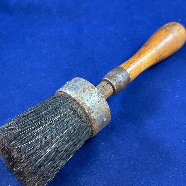 Antique Round Horsehair Paint Brush
