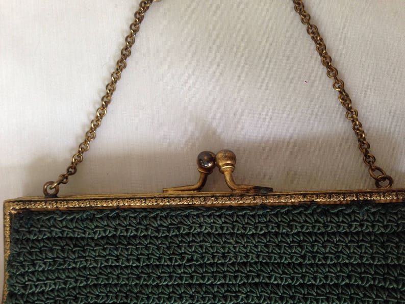 Green Crocheted Corde Handbag image 3