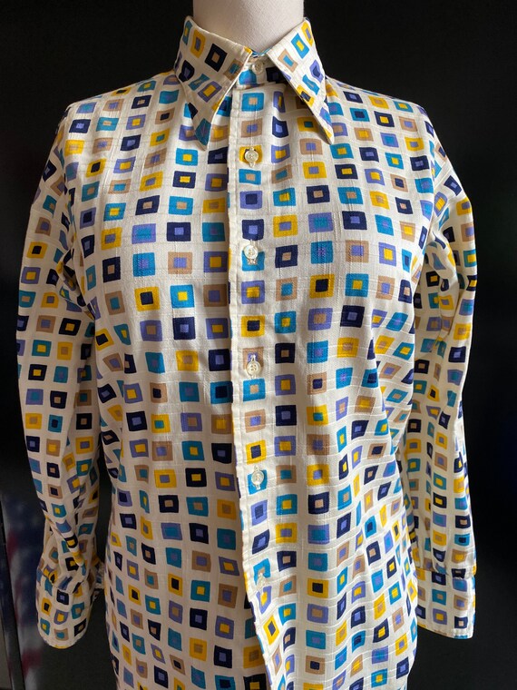 Jaeger Two Piece Geometric Pant Suit