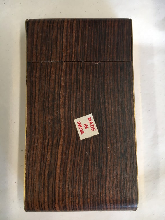 Rosewood And Brass Cigarette Box - image 2