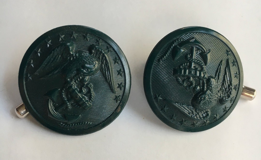 Eagle and Anchor Military Navel Buttons Etsy