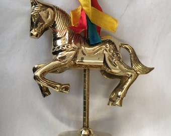Brass Carousel Horse