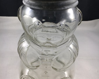 Kraft Foods Glass Bear Jar