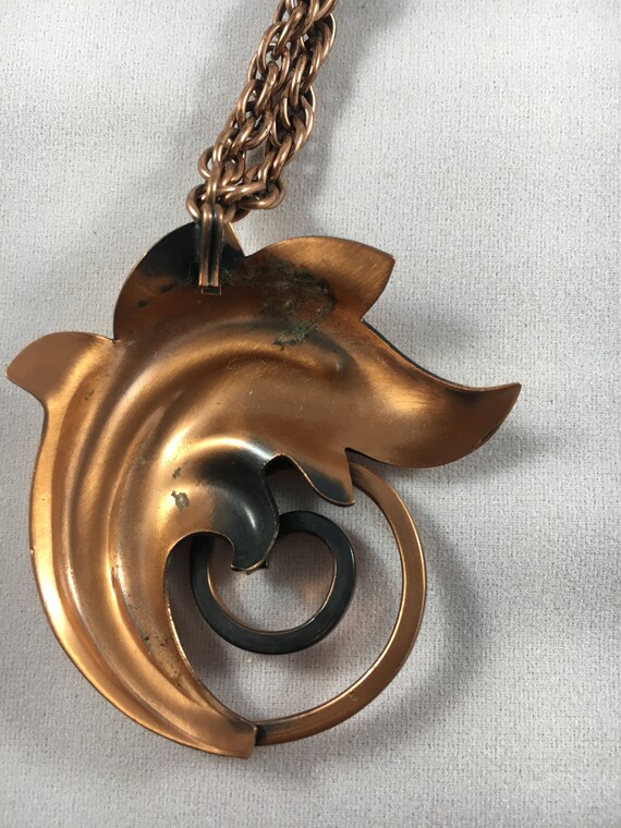 Copper Dolphin Necklace - image 6