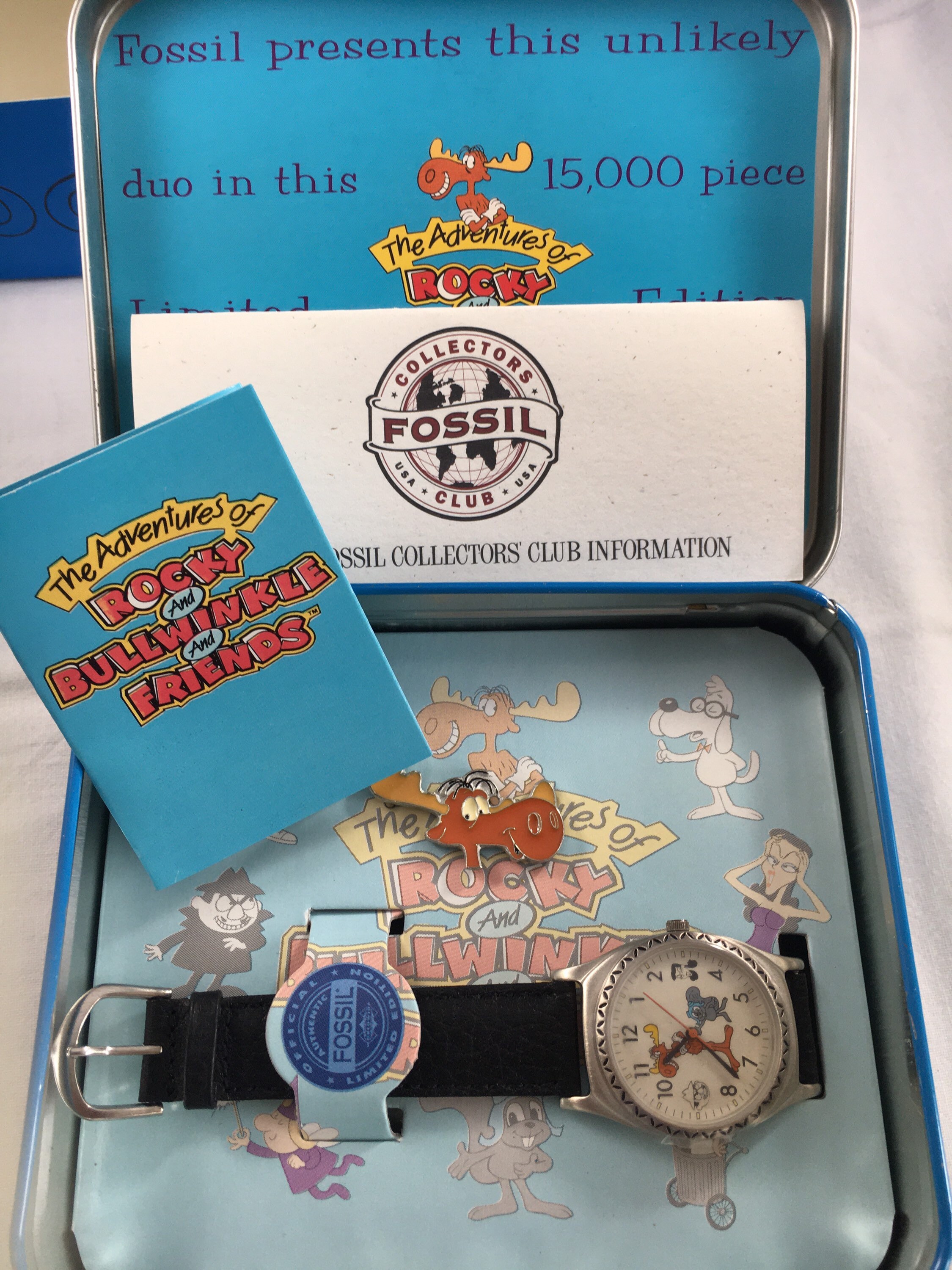 The Adventures Of Rocky And Bullwinkle Fossil Watch New In Box | Etsy Italia