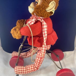 Monkey On Bicycle Designed By Character Pull Toy