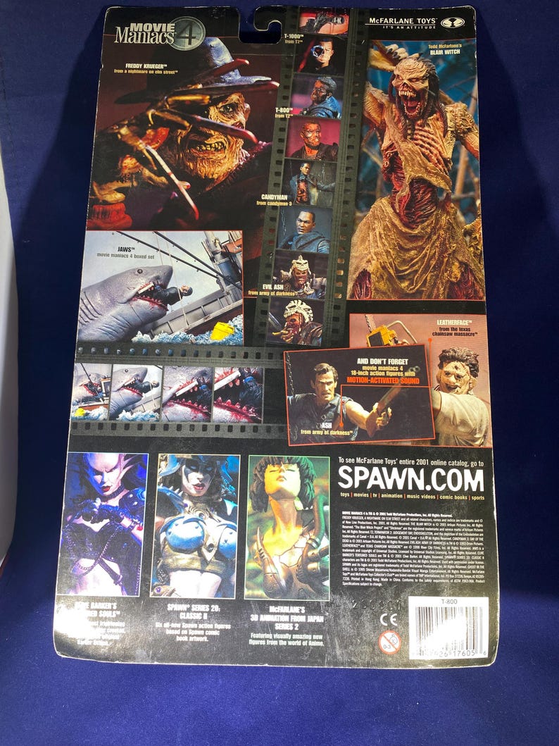 T2 Terminator 2 Judgement Day T800 Arnold Schwarzenegger Spawn 2001