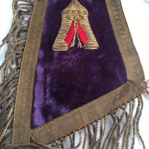 Masonic Purple Velvet Stole Vestment