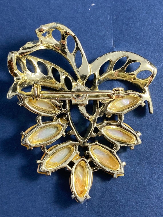 3 Gold Toned Leaf Brooches Bar Pins Gerry's - image 6