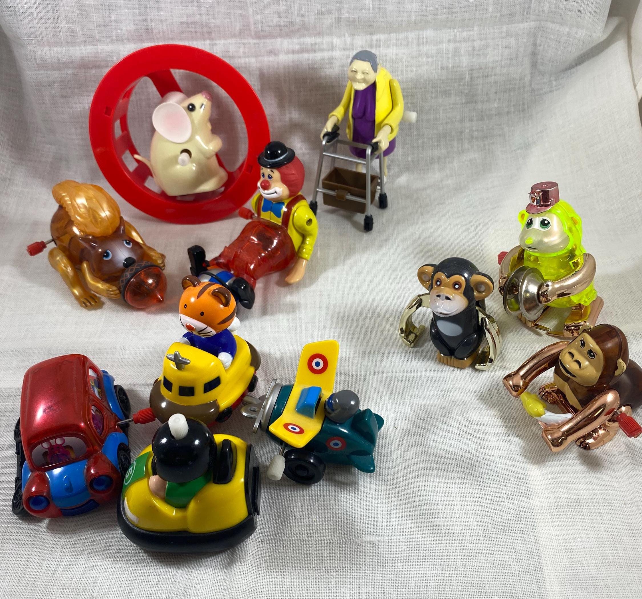 Wind up Toys Mouse Cars Clown Russ Berrie Lot of 7 Monkeys and