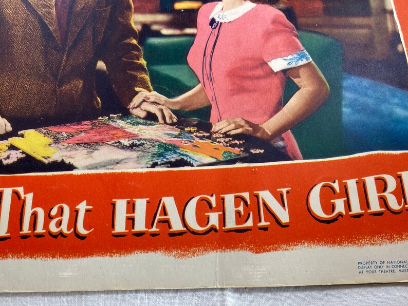 That Hagan Girl Lobby Card Ronald Regan And Shirley Temple