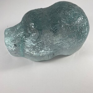 Glass Hippopotamus Paperweight