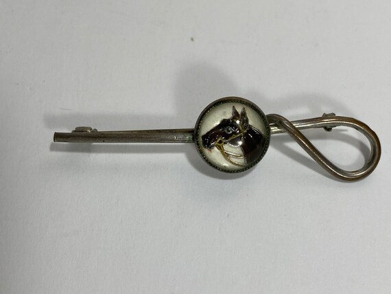 Vintage Horse Tie Clip or Fishhook Cufflinks, Rev… - image 7