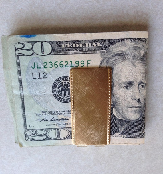 Gold Filled Money Clip Vintage New - Etsy