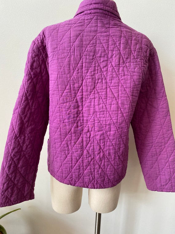 Jerry David Size Large Cotton Quilted Jacket - image 5