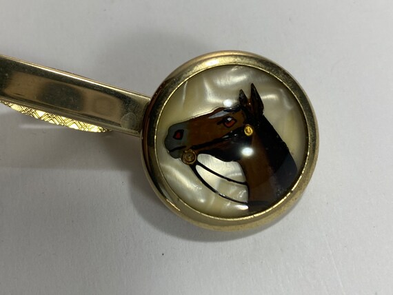 Vintage Horse Tie Clip or Fishhook Cufflinks, Rev… - image 5