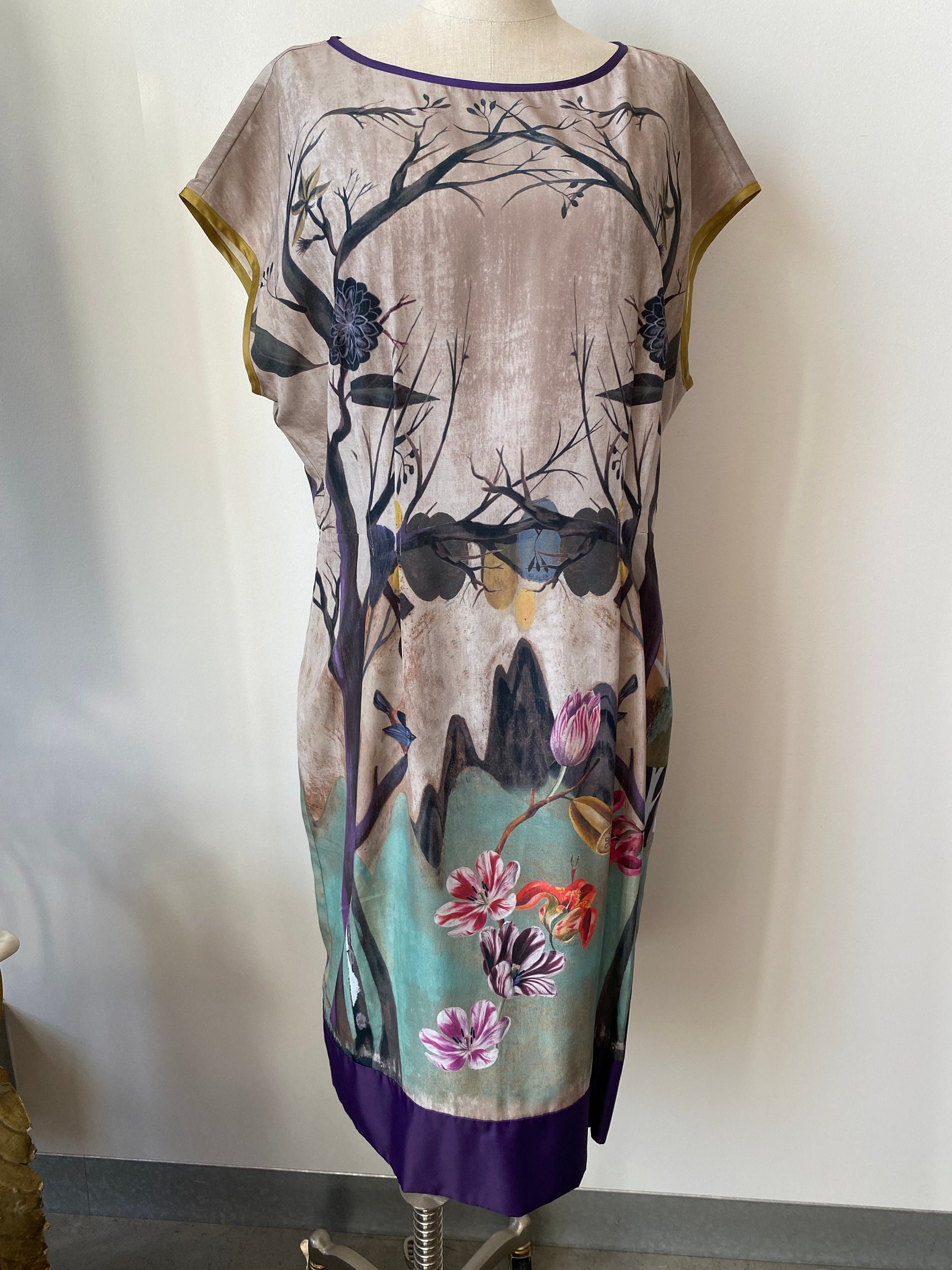 Philosophy by Alberta Ferretti Dress With Birds Etsy