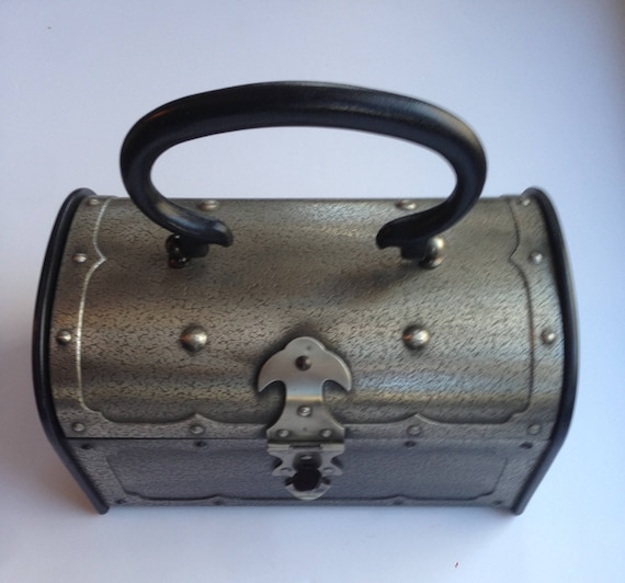 Vintage Treasure Chest Box Purse Gem