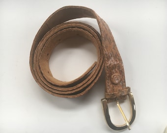 Florenzi Genuine Leather Snake Print Size 34 Belt - Etsy display picture 1