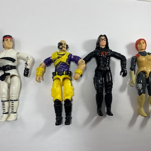 G.I. Joe Arah Baroness, Scarlett Straight, Street Fighter and Mindbender Lot of 4.