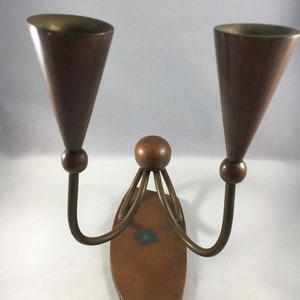 Arts And Crafts Copper Candle Holder