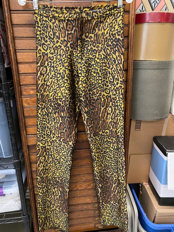 Michi Leopard Print Spandex Pants 1980