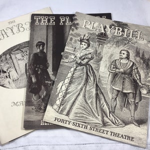 4 Playbills New York Theatre 1930&#39;s Cigarette Advertising