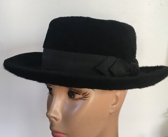 Edwardian Felt Fedora Style Men's Hat