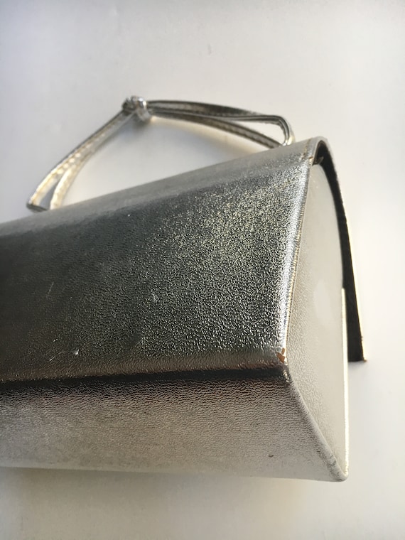 Silver Lame' Box Purse - image 8