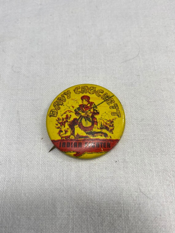 Davy Crocket Pinback Button - image 3