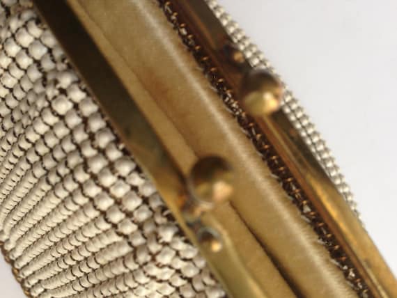 Whiting And Davis Cream Mesh Purse - image 10