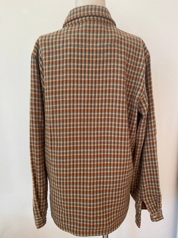 Woolrich Zippered Brown/Beige/Blue Jacket Shirt - image 5