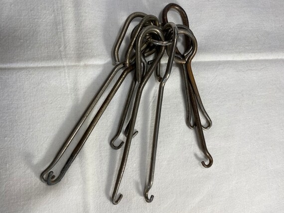 Antique Shoe Boot Button Hooks Collection Of 9 - image 5