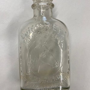 Antieke Humphreys homeopathische veterinaire glazen fles