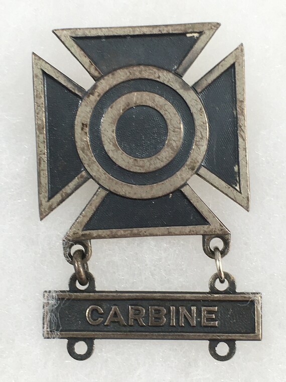 US Army Iron Cross Military Pin Carbine Etsy